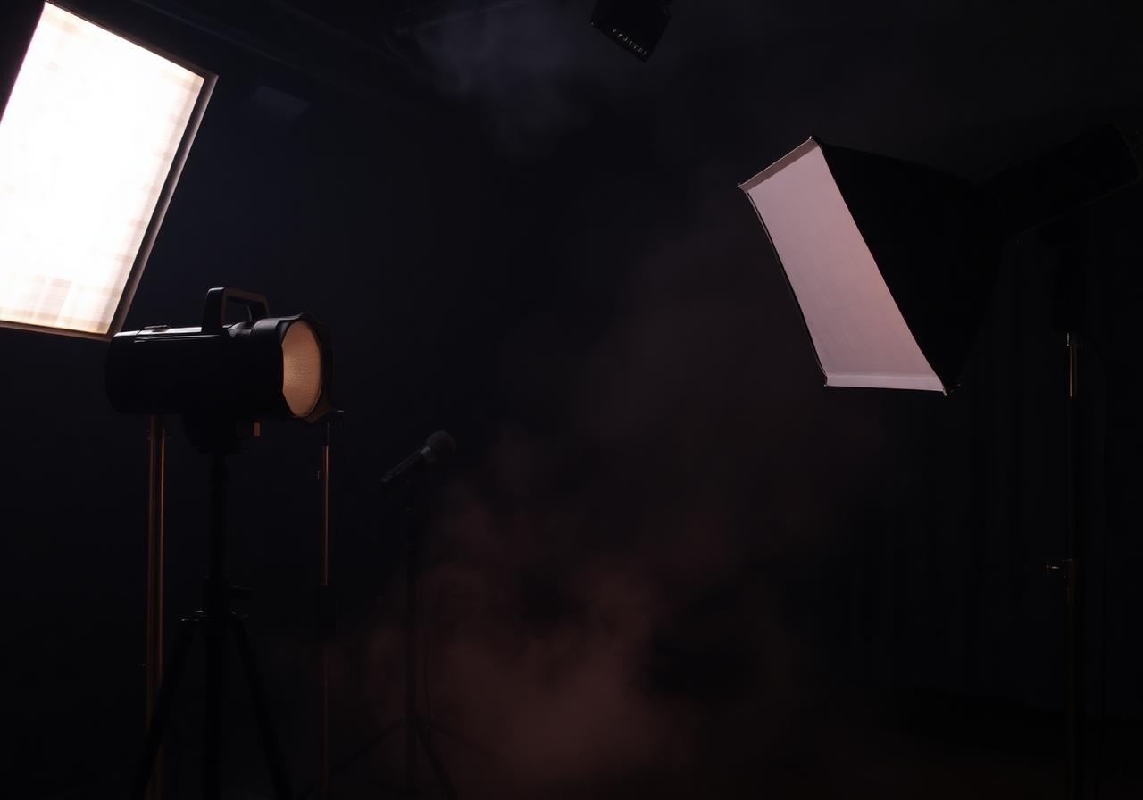 Setup de iluminação cinematográfica